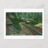 Buiten Uitzicht van Shasta Retreat van de spoorweg Briefkaart (Voorkant)