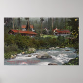 Buiten Uitzicht van Shasta RetreatMt. Shasta, CA Poster (Voorkant)