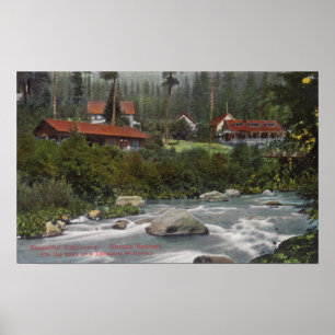 Buiten Uitzicht van Shasta RetreatMt. Shasta, CA Poster