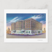 Buiten Uitzicht van Sheraton Hotel in Copley Briefkaart (Voorkant)