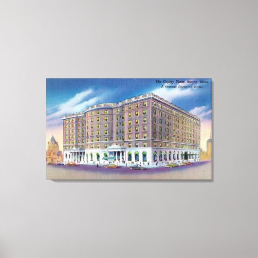Buiten Uitzicht van Sheraton Hotel in Copley Canvas Afdruk (Voorkant)
