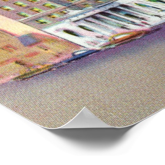 Buiten Uitzicht van Sheraton Hotel in Copley Poster (Hoek)