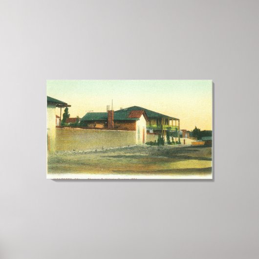 Buiten Uitzicht van Sherman & Halleck Quarters Canvas Afdruk (Voorkant)