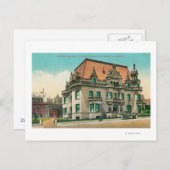 Buiten Uitzicht van Spreckels Mansion, Van Ness Briefkaart (Voorkant / Achterkant)