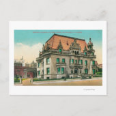Buiten Uitzicht van Spreckels Mansion, Van Ness Briefkaart (Voorkant)