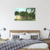 Buiten Uitzicht van stadhuis 2 Canvas Afdruk (Insitu (Slaapkamer))