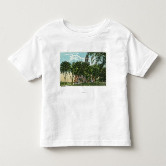 Buiten Uitzicht van stadhuis 2 Kinder Shirts (Voorkant)