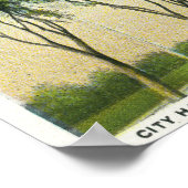 Buiten Uitzicht van stadhuis 2 Poster (Hoek)