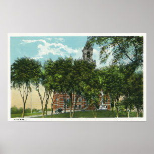 Buiten Uitzicht van stadhuis 2 Poster