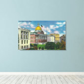 Buiten Uitzicht van State House Canvas Afdruk (Insitu (Houten vloer))