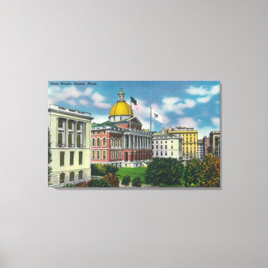Buiten Uitzicht van State House Canvas Afdruk (Voorkant)