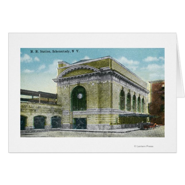 Buiten Uitzicht van station 2 van de spoorweg (Voorkant Horizontaal)