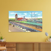 Buiten Uitzicht van station 2 van de spoorweg Canvas Afdruk (Insitu (Woonkamer))