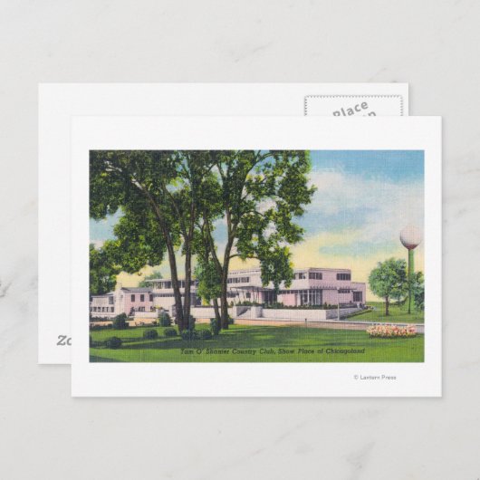 Buiten Uitzicht van Tam O'Shanter Country Club Briefkaart (Voorkant / Achterkant)