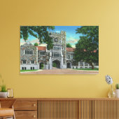 Buiten Uitzicht van Taylor Hall, Vassar College Canvas Afdruk (Insitu (Woonkamer))