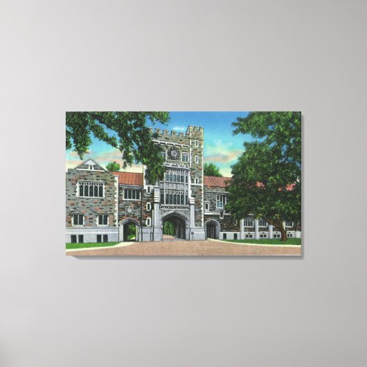 Buiten Uitzicht van Taylor Hall, Vassar College Canvas Afdruk (Voorkant)