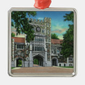 Buiten Uitzicht van Taylor Hall, Vassar College Metalen Ornament (Voorkant)