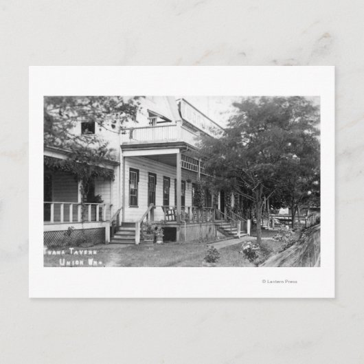 Buiten Uitzicht van Twana Tavern Briefkaart (Voorkant)