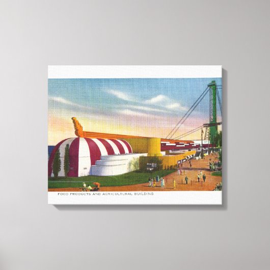 Buiten Uitzicht van voedsel- en landbouwbldg Canvas Afdruk (Voorkant)