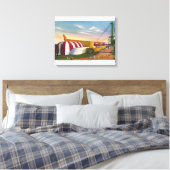 Buiten Uitzicht van voedsel- en landbouwbldg Canvas Afdruk (Insitu (Slaapkamer))