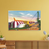 Buiten Uitzicht van voedsel- en landbouwbldg Canvas Afdruk (Insitu (Woonkamer))