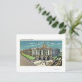 Buiten Uitzicht van Zuid-station 2 Briefkaart (Staand voorkant)