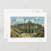 Buiten Uitzicht Zuid-station # 3 Briefkaart (Voorkant / Achterkant)