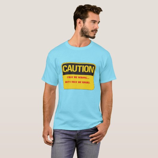 Buiten uw Comfort Zone Humor Uni-sex T-Shirt (Voorkant volledig)