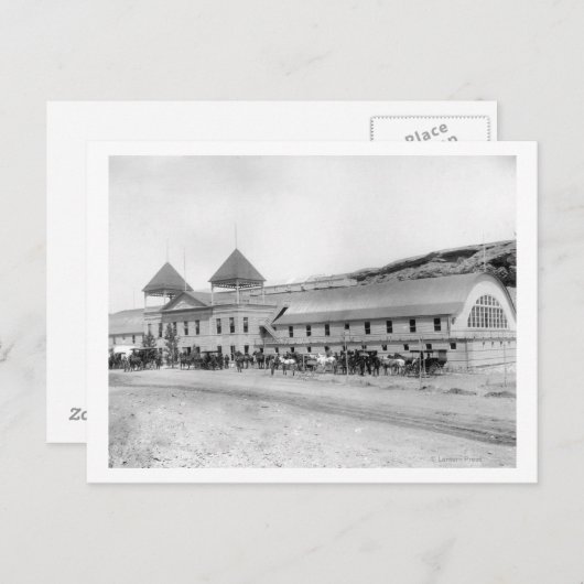 Buiten van de grootste Plunge Bath Briefkaart (Voorkant / Achterkant)