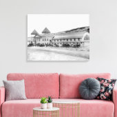 Buiten van de grootste Plunge Bath Canvas Afdruk (Insitu (Woonkamer))