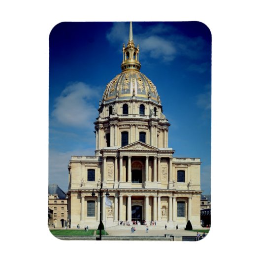 Buiten van de kerk, begonnen in 1676 (foto) magneet (Verticaal)