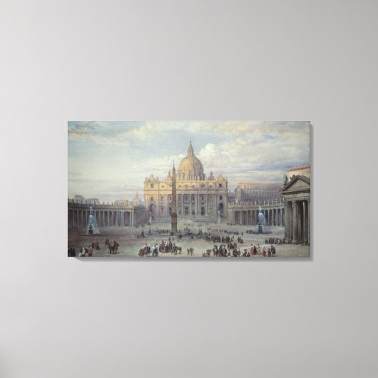 Buiten van St. Peter's Canvas Afdruk (Voorkant)