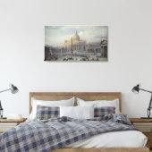 Buiten van St. Peter's Canvas Afdruk (Insitu (Slaapkamer))