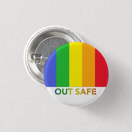 BUITEN VEILIGE knop Ronde Button 3,2 Cm (Voorkant /achterkant)