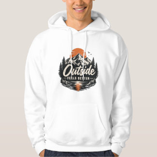 Buiten voelt beter Berg Natuur Avontuur Des Hoodie