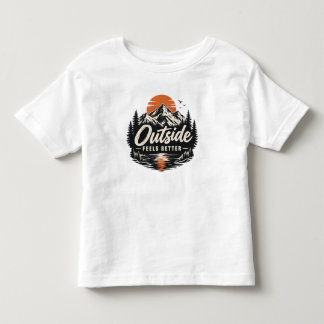 Buiten voelt beter bergnatuuravontuur kinder shirts