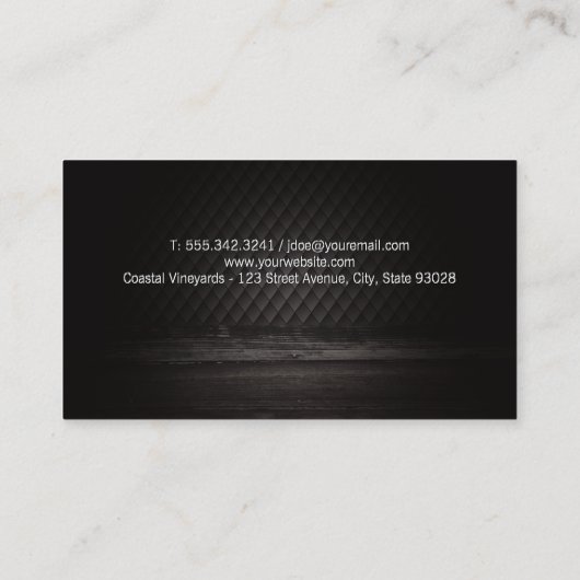 Buiten | Wijn | Houtsim | Wijngaarden Visitekaartje (Achterkant)