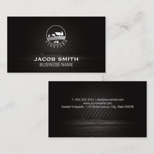 Buiten | Wijn | Houtsim | Wijngaarden Visitekaartje (Voorkant / Achterkant)