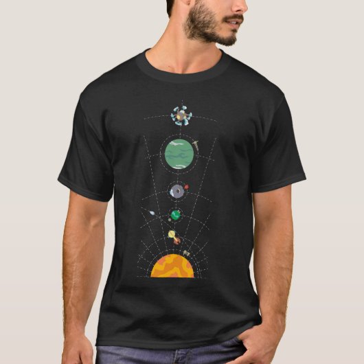 Buiten Wilde Hearthian System Map T-shirt (Voorkant)