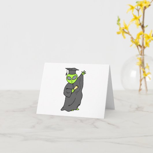 Buitenaards Afstuderen Kaart (Gele Bloem)