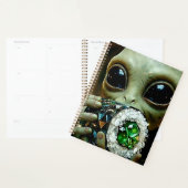 Buitenaards Alien en Kristallijn Voedsel Planner (Display)