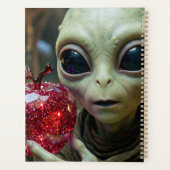 Buitenaards Alien en Kristallijn Voedsel Planner (Achterkant)