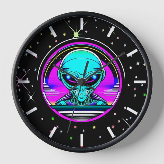 Buitenaards Alien Vliegend in een UFO (Voorkant)