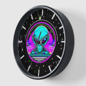 Buitenaards Alien Vliegend in een UFO (Hoek)
