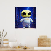 Buitenaards Baby AI Alien Poster (Keuken)