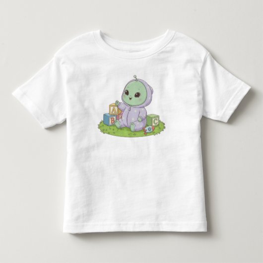 Buitenaards Baby Kinder Shirts (Voorkant)