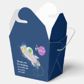 Buitenaards Baby shower Favor Box Bedankdoosjes (Geopend)