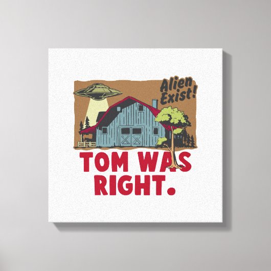 buitenaards bestaan canvas afdruk (Voorkant)