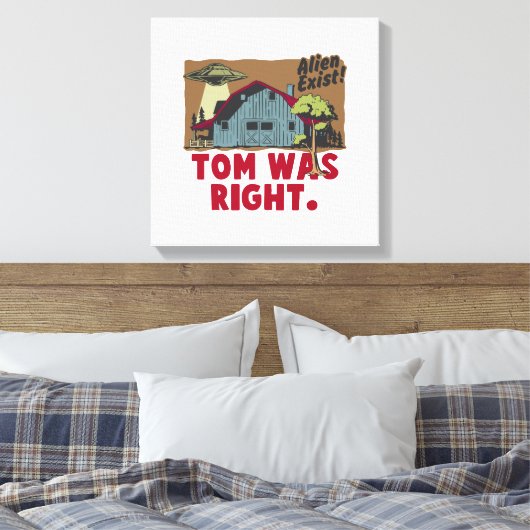 buitenaards bestaan canvas afdruk (Insitu (Slaapkamer))