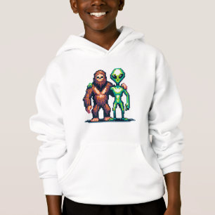 Buitenaards Buitenaards Wezen en Bigfoot Pixel Art